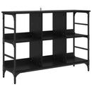 vidaXL Széf Fekete tölgy 102 x 32 x 73,5 cm