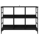 vidaXL Széf Fekete tölgy 102 x 32 x 73,5 cm