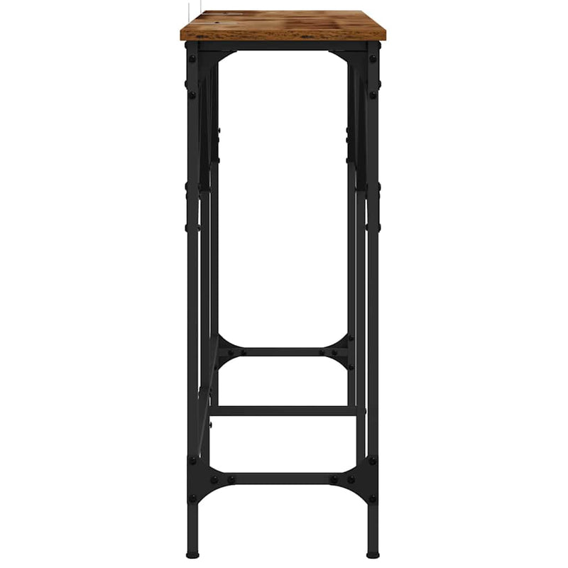 vidaXL Konzolasztal Öreg fa 140 x 29 x 75 cm Faanyag