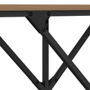 vidaXL Konzolasztal kézműves tölgy 140 x 29 x 75 cm Faanyag