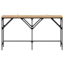 vidaXL Konzolasztal kézműves tölgy 140 x 29 x 75 cm Faanyag