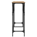 vidaXL Konzolasztal kézműves tölgy 140 x 29 x 75 cm Faanyag