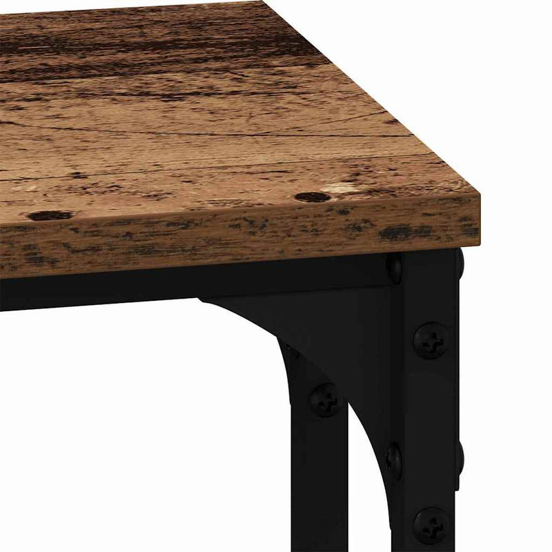 vidaXL Fészkelt Kávézó Asztal 3 pcs Régi fa 50.5 x 35 x 53 cm Faanyag