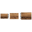 vidaXL Fészkelt Kávézó Asztal 3 pcs Régi fa 50.5 x 35 x 53 cm Faanyag