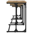 vidaXL Fészkelt Kávézó Asztal 3 pcs kézműves tölgy 50.5 x 35 x 53 cm