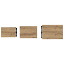 vidaXL Fészkelt Kávézó Asztal 3 pcs kézműves tölgy 50.5 x 35 x 53 cm