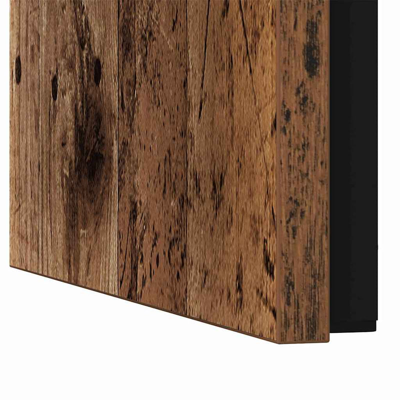 vidaXL Dohányzóasztal 3 pcs Öreg fa Faanyag