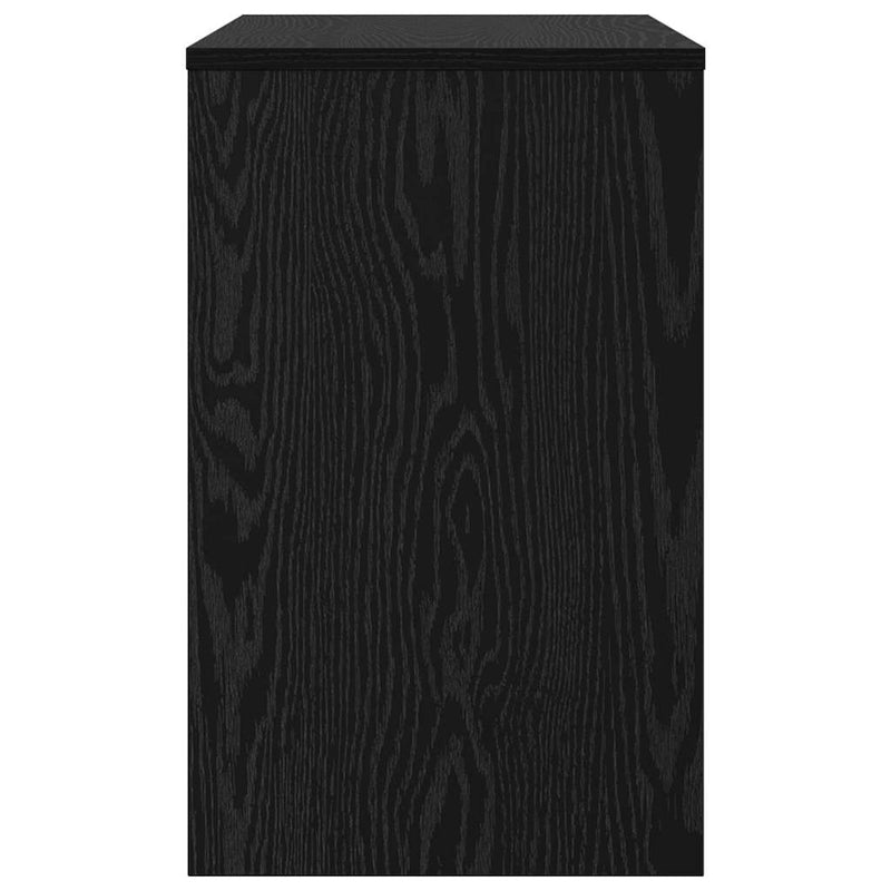 vidaXL Dohányzóasztal 3 pcs Fekete tölgy Faanyag