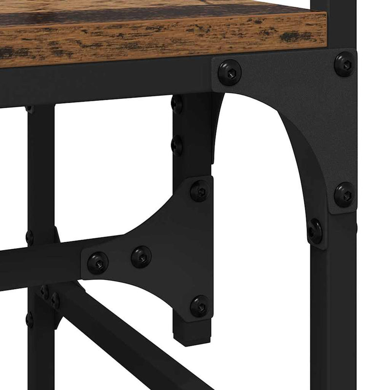 vidaXL Ruhásszekrény fiókkal Régi fa 89 x 39 x 184.5 cm Faanyag