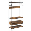 vidaXL Ruhásszekrény fiókkal Régi fa 89 x 39 x 184.5 cm Faanyag