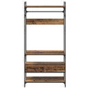 vidaXL Ruhásszekrény fiókkal Régi fa 89 x 39 x 184.5 cm Faanyag