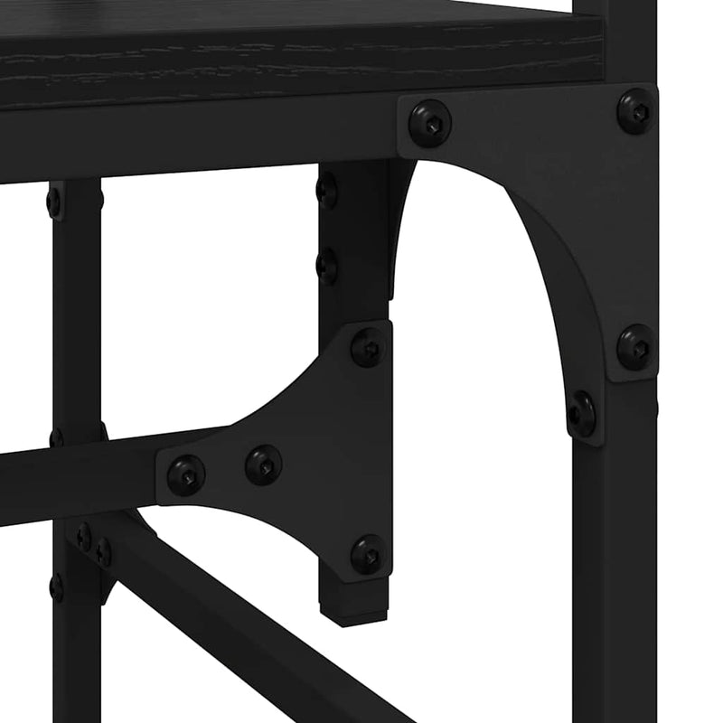 vidaXL Ruhásszekrény fiókkal Musta tammi 89 x 39 x 184.5 cm Faanyag