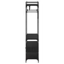 vidaXL Ruhásszekrény fiókkal Musta tammi 89 x 39 x 184.5 cm Faanyag