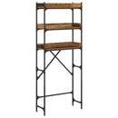 vidaXL Mosógép polc polcokkal Régi fa 67 x 25 x 163 cm Faanyag