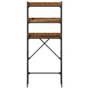 vidaXL Mosógép polc polcokkal Régi fa 67 x 25 x 163 cm Faanyag