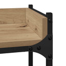 vidaXL Mosógép polc Artisan tölgy 67 x 25 x 163 cm Szerelt Fa