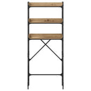 vidaXL Mosógép polc polcokkal tárolóval 67 x 25 x 163 cm Faanyag