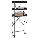 vidaXL Mosógép polc polcokkal tárolóval 67 x 25 x 163 cm Faanyag