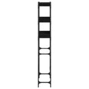 vidaXL Mosógép polc polcokkal Fekete 0ak 67 x 25 x 163 cm Faanyag
