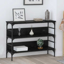 vidaXL Konzolasztal Musta tammi 100 x 32 x 75 cm Szerelt fa