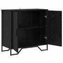 vidaXL Széf Fekete tölgy 78 x 35 x 74.5 cm