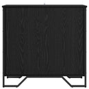vidaXL Széf Fekete tölgy 78 x 35 x 74.5 cm