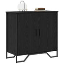 vidaXL Széf Fekete tölgy 78 x 35 x 74.5 cm