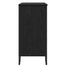 vidaXL Széf Fekete tölgy 78 x 35 x 74.5 cm