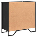 vidaXL Széf fiókkal Fekete tölgy 79,5 x 35,5 x 74,5 cm