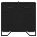 vidaXL Széf fiókkal Musta tammi 79.5 x 35.5 x 74.5 cm Faanyag