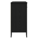 vidaXL Széf fiókkal Musta tammi 79.5 x 35.5 x 74.5 cm Faanyag