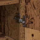 vidaXL Széf Régi fa 35 x 35.5 x 76 cm Faanyag