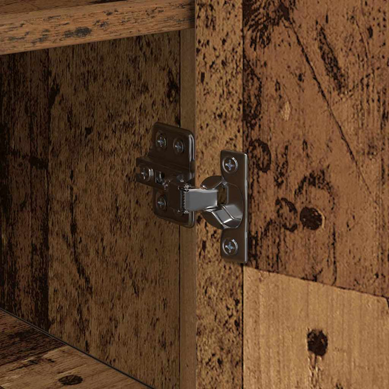 vidaXL Széf Régi fa 35 x 35.5 x 76 cm Faanyag