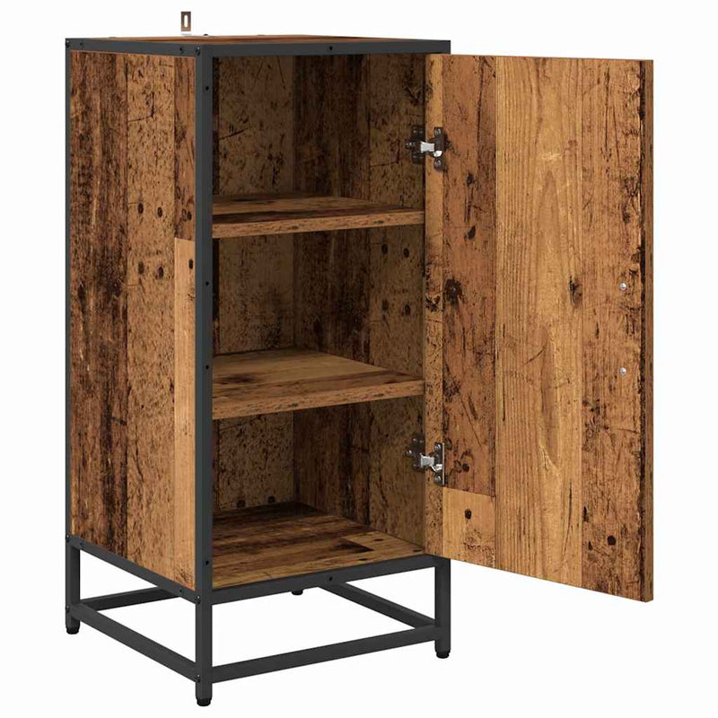 vidaXL Széf Régi fa 35 x 35.5 x 76 cm Faanyag