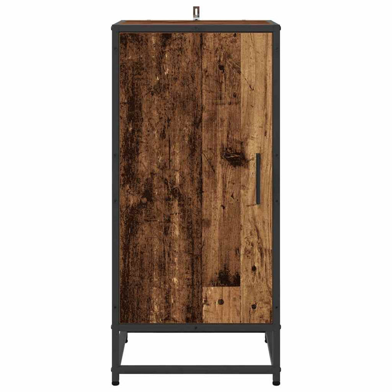 vidaXL Széf Régi fa 35 x 35.5 x 76 cm Faanyag