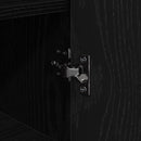 vidaXL Széf Musta tammi 35 x 35.5 x 76 cm Faanyag