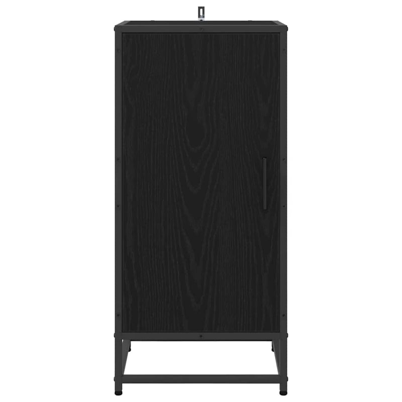 vidaXL Széf Musta tammi 35 x 35.5 x 76 cm Faanyag