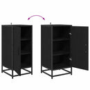 vidaXL Széf Musta tammi 35 x 35.5 x 76 cm Faanyag