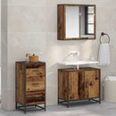 vidaXL Széf fiókkal Régi fa 35.5 x 35 x 76 cm Faanyag