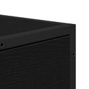 vidaXL Széf fiókkal Musta tammi 35.5 x 35 x 76 cm Faanyag