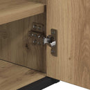 vidaXL Fürdőszobai tükörszekrény kézműves tölgy 65 x 20 x 60 cm