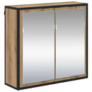 vidaXL Fürdőszobai tükörszekrény kézműves tölgy 65 x 20 x 60 cm