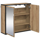 vidaXL Falpolc polcokkal tárolóval Artisan tölgy 65 x 20 x 60 cm