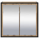 vidaXL Fürdőszobai tükörszekrény kézműves tölgy 65 x 20 x 60 cm