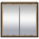 vidaXL Falpolc polcokkal tárolóval Artisan tölgy 65 x 20 x 60 cm