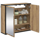 vidaXL Falpolc polcokkal tárolóval Artisan tölgy 65 x 20 x 60 cm
