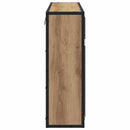 vidaXL Fürdőszobai tükörszekrény kézműves tölgy 65 x 20 x 60 cm