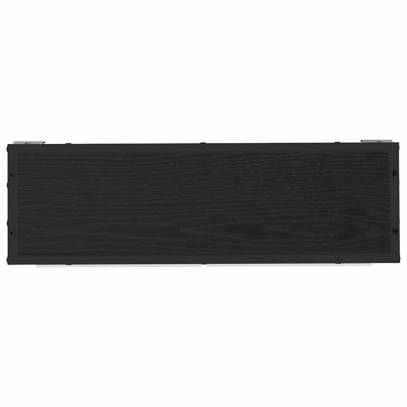 vidaXL Fürdőszobai tükörszekrény Musta tammi 65 x 20 x 60 cm Faanyag