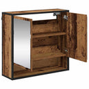 vidaXL Falpolc polcokkal Falra szerelhető Öreg fa 65 x 20 x 60 cm