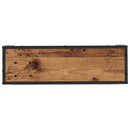 vidaXL Falpolc polcokkal Falra szerelhető Öreg fa 65 x 20 x 60 cm